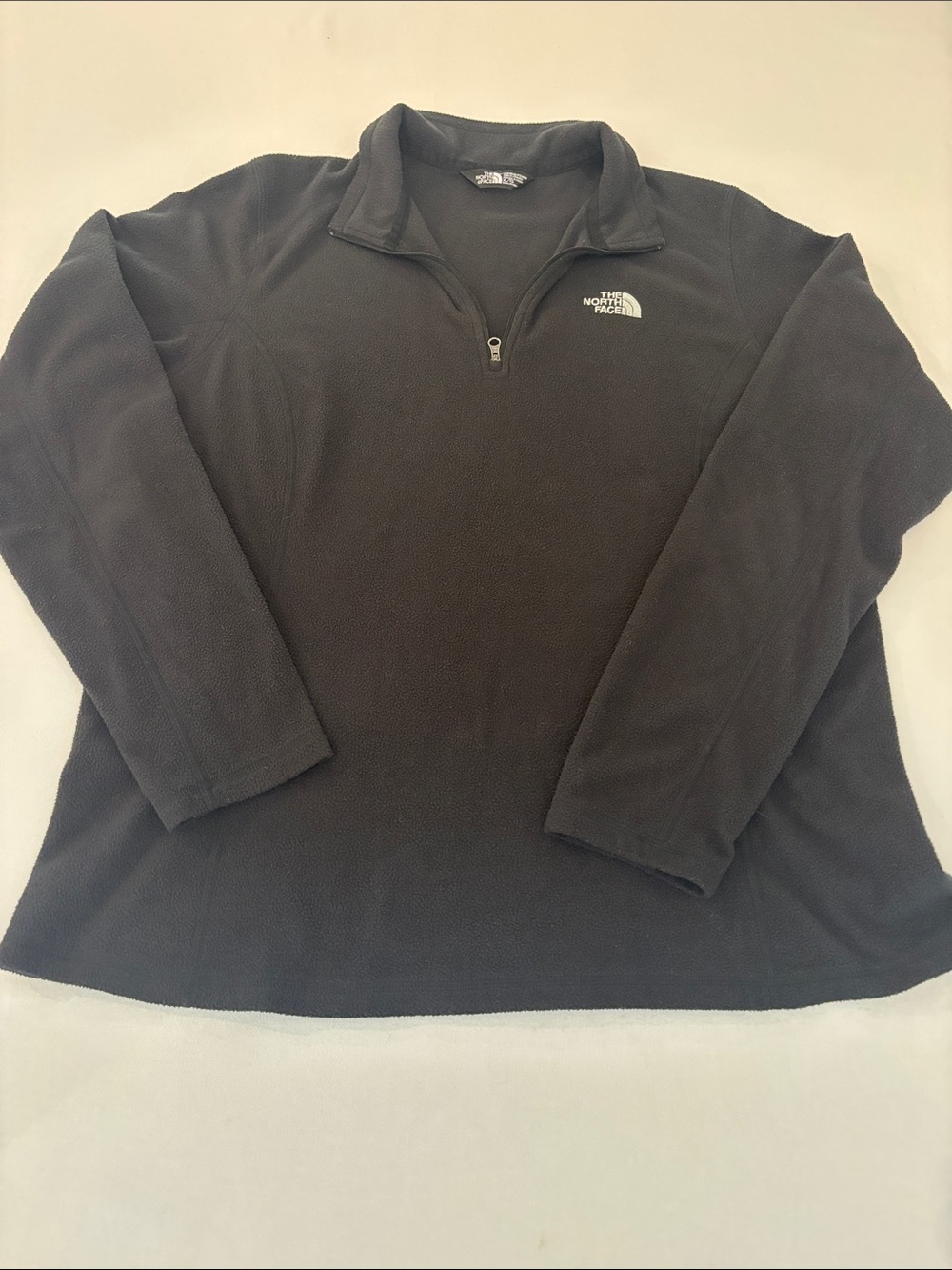 The North Face Women’s Black Cozy Quarter-Zip Fleece Pullover. XL